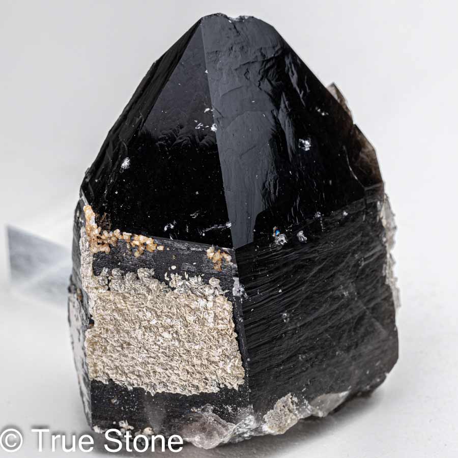 天然 黒水晶 モリオン ブラッククリスタル ブラッククォーツ クラスター ...