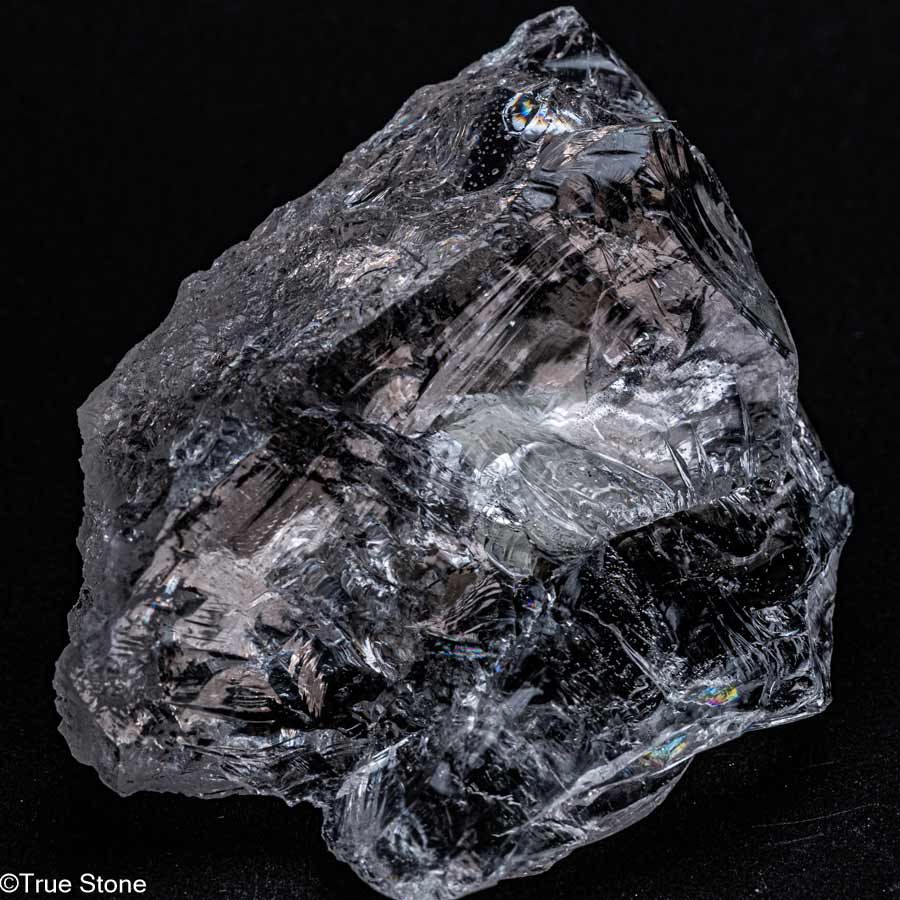 ネパール ガネッシュヒマール産 ヒマラヤ水晶 原石ラフ片（虹あり）ガネー...