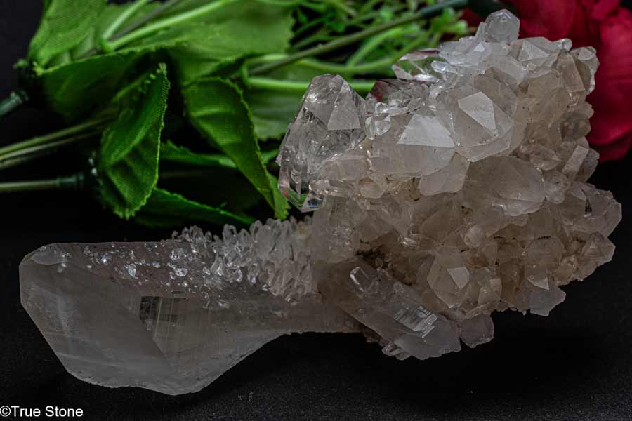 ネパール ガネッシュヒマール産 ヒマラヤ水晶 ダブルポイント連結 バーナクル結晶 異形 クラスター 標本 ガネッシュヒマール