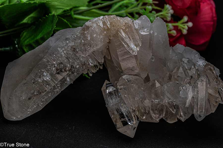 ネパール ガネッシュヒマール産 ヒマラヤ水晶 ダブルポイント連結 バーナクル結晶 異形 クラスター 標本 ガネッシュヒマール