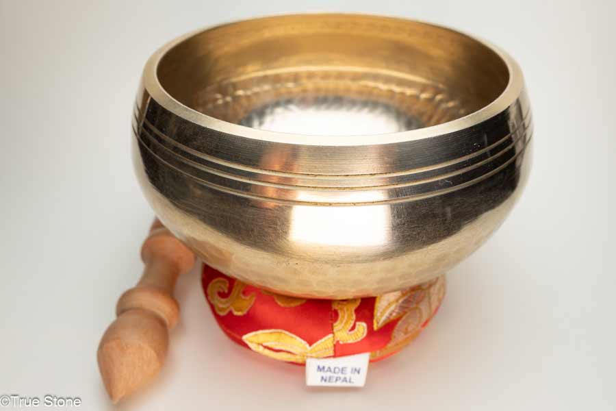 Rakuten - ネパール製 シンギングボウル 568g スティック シンギングボール 手作り品 密教法具 チベット 7メタル