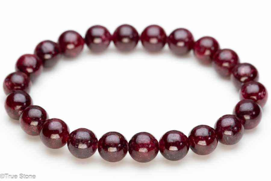 天然 ルビー サファイア ブレスレット コランダム 赤紫～暗赤色 インド産 天然石