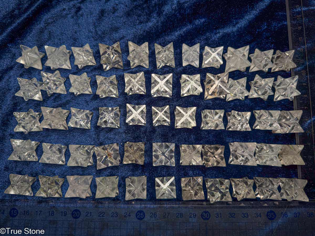 インド ヒマラヤ水晶 マカバスター14mm-18mm マルカバスター ダビデの星 六芒星 ヘキサグラム 紋章