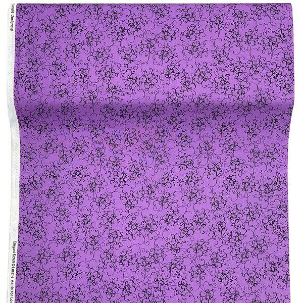 生地 ロラリー Elegant Scroll 692-483-Purple 【数量×50cm単位】Loralie Designs ローラライデザインズ 2