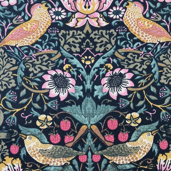 生地 BEST OF MORRIS Strawberry Thiefストロベリースィーフ8176-11 シーチング生地 【数量×50cm単位】moda fabrics ウィリアムモリス