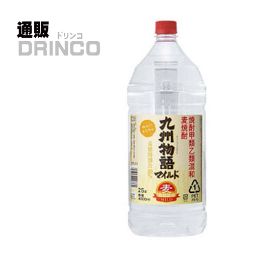 樂天商城 - 焼酎 九州物語マイルド 麦 4L 1 本 福徳長酒類 [ PET ]