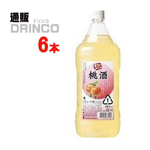 リキュール 果実のめぐみ 桃酒 1.8L ペットボトル 6 本 ( 6 本 * 1 ケース ) サッポロ 【送料無料 北海道・沖縄・東北 別途加算】 [ PET ]