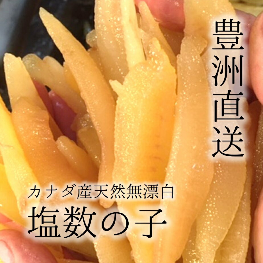 数の子 無漂白 無添加 天然[豊洲直送]最高級カナダ産 新物 1kg 大サイズ ご家庭用【カナダ産数の子1K】 冷蔵