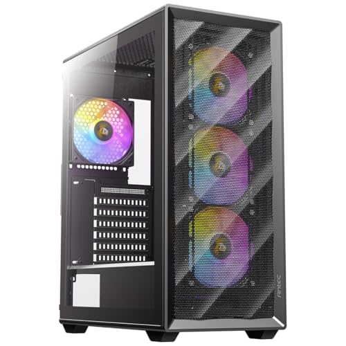 Antec AX85 ARGB ATX対応ミドルタワーPCケース ARGBファン4個標準搭載