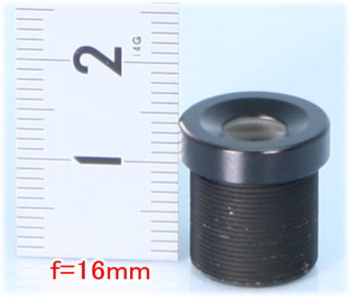 【SA-47514】 防犯カメラ・監視カメラ ボードレンズ f=16.0mm(F=2.0)レンズネジ径12mm