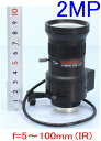 【SA-51234】 防犯カメラ・監視カメラ DCオートアイリス バリフォーカルレンズ(CSマウント) f=5〜100mm(IR) L径35Фmm 2メガピクセルカメラにも対応