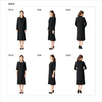 【近日発売予定】【ブラックフォーマル】【喪服】【あす楽】【即日発送】【送料無料】前開きワンピースワンピーススーツオールシーズンレディースS/M/Lお直し不要標準サイズプチサイズ