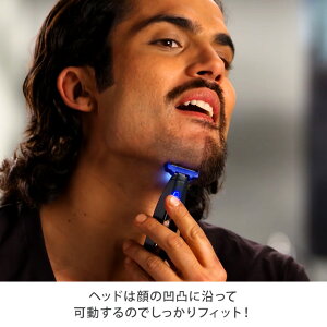 ヘッドは顔の凹凸に沿って可動するのでしっかりフィット!