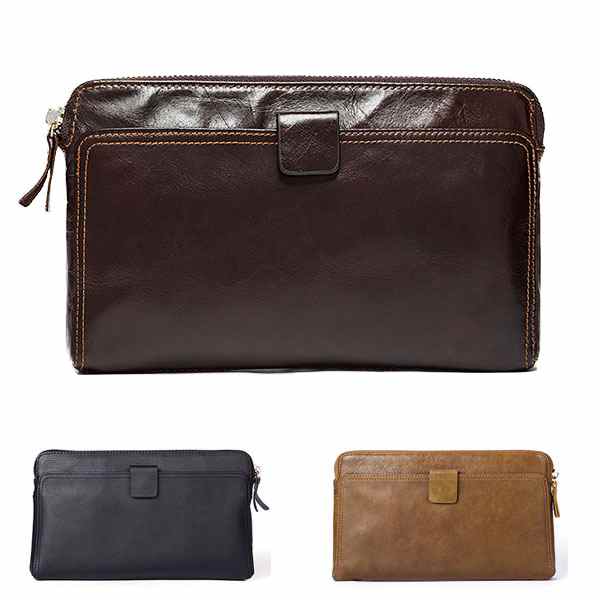 財布 メンズ 本革 クラッチバッグ 長財布 カジュアル 軽量 紙幣入れ カード入れ 多機能 小銭入れ コインケース ギフト カード 名刺 カードフォルダー さいふ 父の日 結婚記念日 ギフト ビジネス 誕生日 プレゼント ファスナー式 大容量 メール便