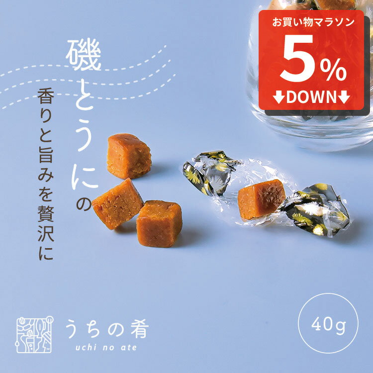 【マラソン限定5%オフ】 おつまみ プチギフト うにの旨み凝縮 焼きうに チャック付き 珍味 うに 1袋 40g 送料無料 uchinoate