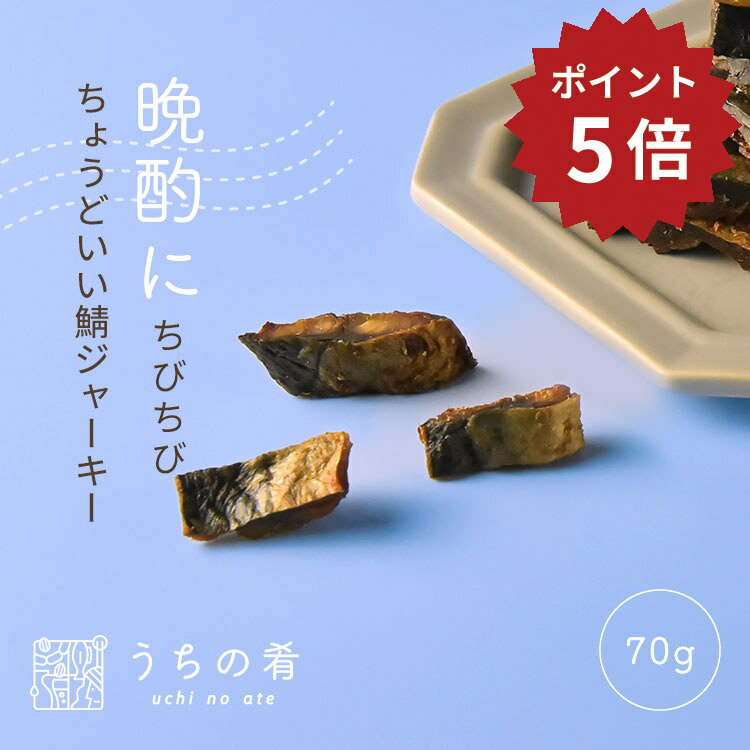 【マラソン限定ポイント5倍】 おつまみ プチギフト ちびちび食べる さばジャーキー チャック付き 珍味 さば 1袋 70g 155g 送料無料 uchinoate