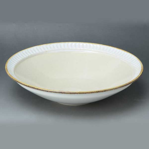 清水烧 - 鉢 おしゃれ 京焼 清水焼 陶器製 日本製 器 鉢 白釉ソギ はくゆうそぎ おしゃれ 高級 プレゼント 人気 和食器