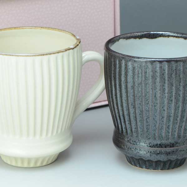 ペアマグカップ ペアマグカップ ペア マグカップ 京焼 清水焼 陶器製 日本製 おしゃれ 人気 食器 ギフト釉ソギ ゆうそぎ