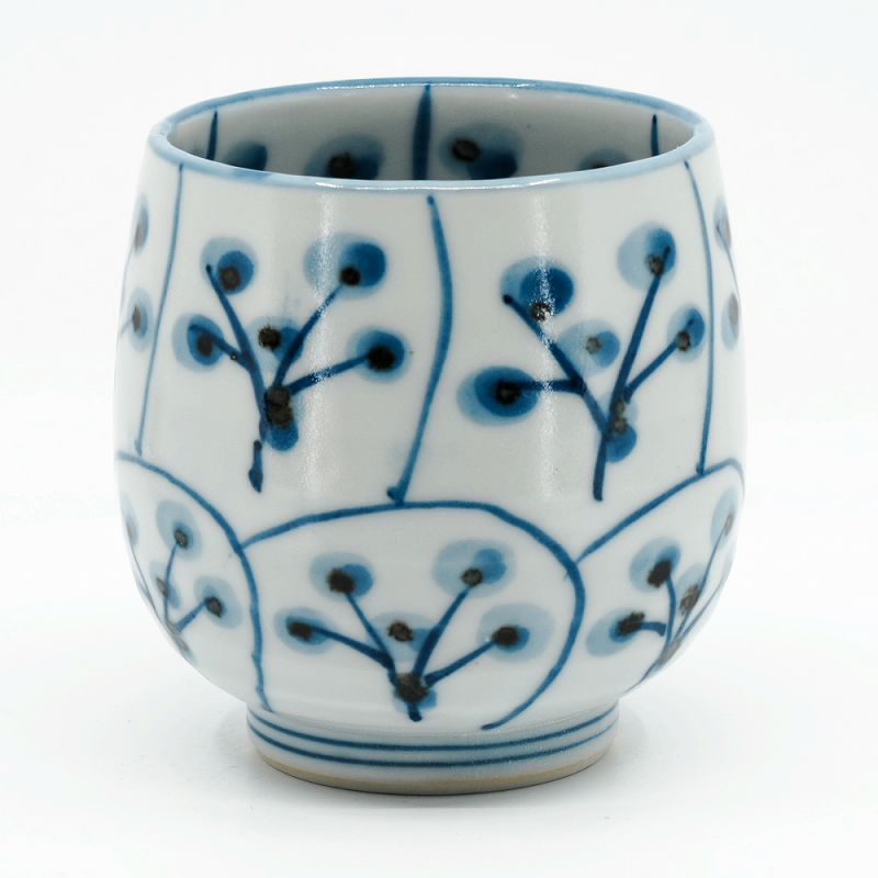 Kiyomizu Ware - 湯呑み 湯のみ 湯飲み 京焼 清水焼 湯呑み茶碗 陶器製 日本製 器 おしゃれ 高級 プレゼント 人気 和食器 湯呑(大) 1客 紙箱入 なずな