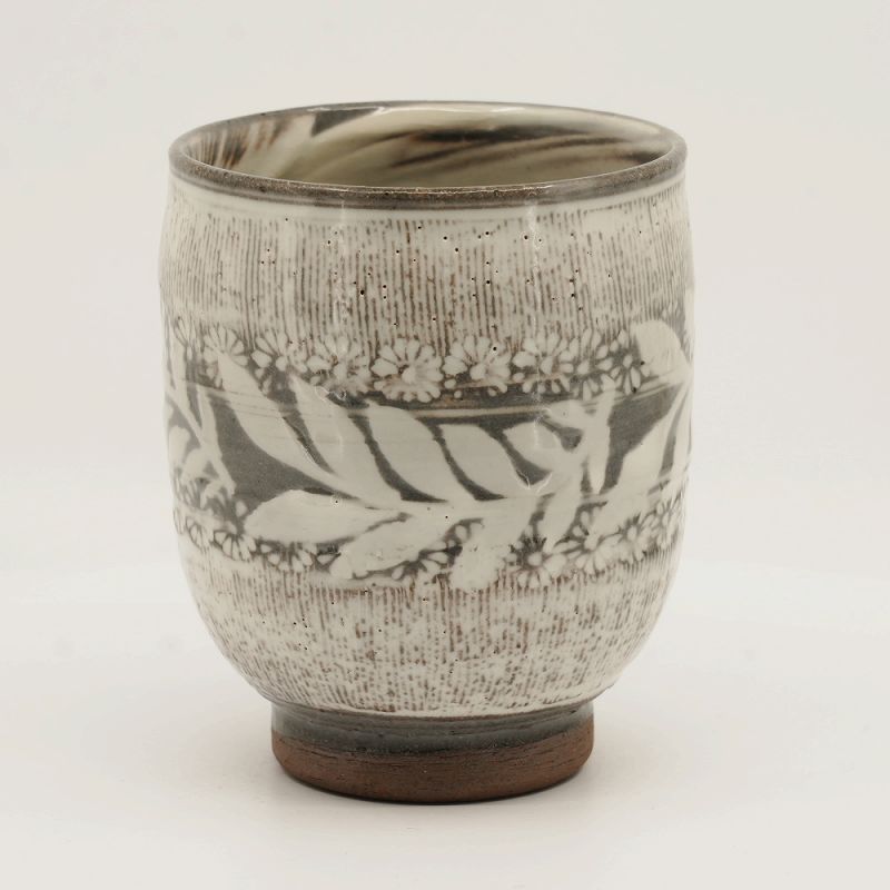 Kiyomizu Ware - 湯呑み 湯のみ 湯飲み 京焼 清水焼 湯呑み茶碗 陶器製 日本製 器 おしゃれ 高級 プレゼント 人気 和食器 湯呑(小)1客 紙箱入 アラベスク