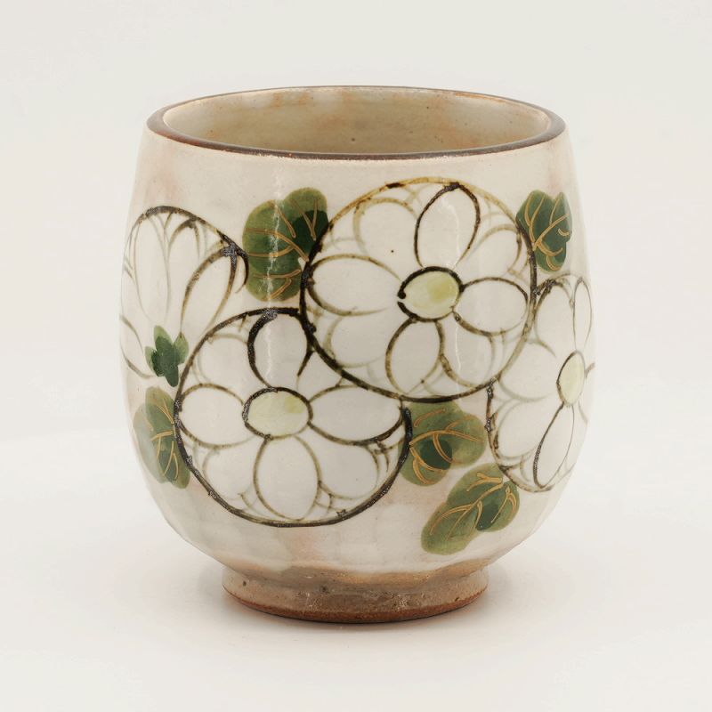 湯呑み 湯のみ 湯飲み 京焼 清水焼 湯呑み茶碗 陶器製 日本製 器 おしゃれ 高級 プレゼント 人気 和食器 湯呑(小)1客 紙箱入 菊