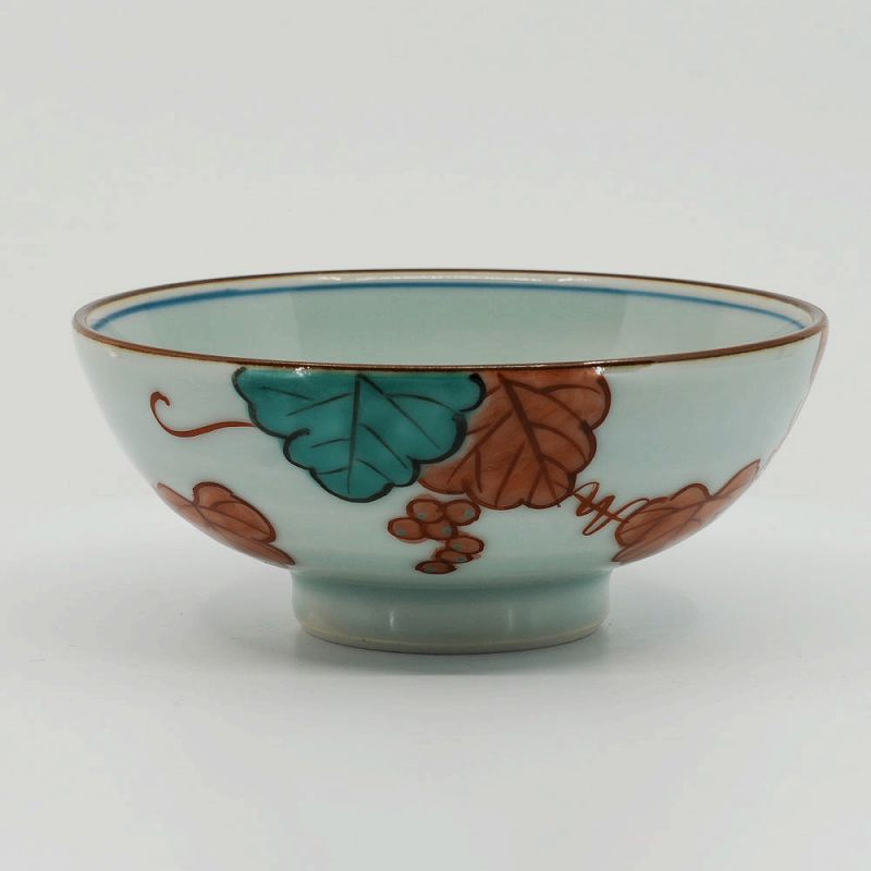 乐天商城 - ご飯茶碗 飯碗 京焼 清水焼 陶器製 日本製 器 高級 プレゼント 人気 和食器 ご飯茶碗(小) 1客 紙箱 青赤葡萄