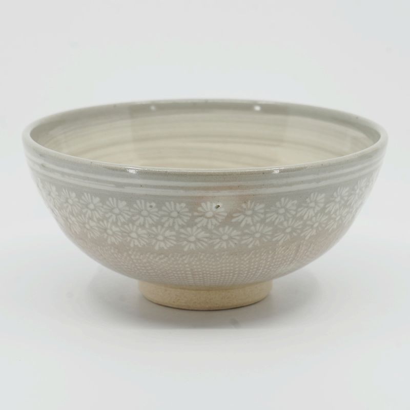 乐天商城 - ご飯茶碗 飯碗 京焼 清水焼 陶器製 日本製 器 高級 プレゼント 人気 和食器 ご飯茶碗(大) 1客 紙箱 白三島とびかんな
