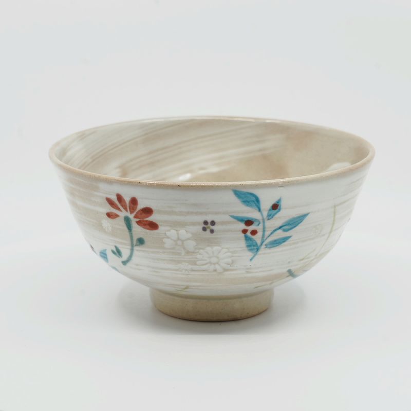 乐天商城 - ご飯茶碗 飯碗 京焼 清水焼 陶器製 日本製 器 高級 プレゼント 人気 和食器 ご飯茶碗(小) 1客 紙箱 花ちらし