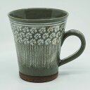 マグカップ コーヒーカップ 京焼 清水焼 陶器製 日本製 高級 おしゃれ プレゼント 人気 和食器 マグカップ 1客 紙箱 灰三島とびかんな