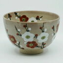抹茶碗 抹茶茶碗 茶道具 京都 京焼 清水焼 陶器製 日本製 器 茶道具 抹茶碗 1客 紙箱 梅