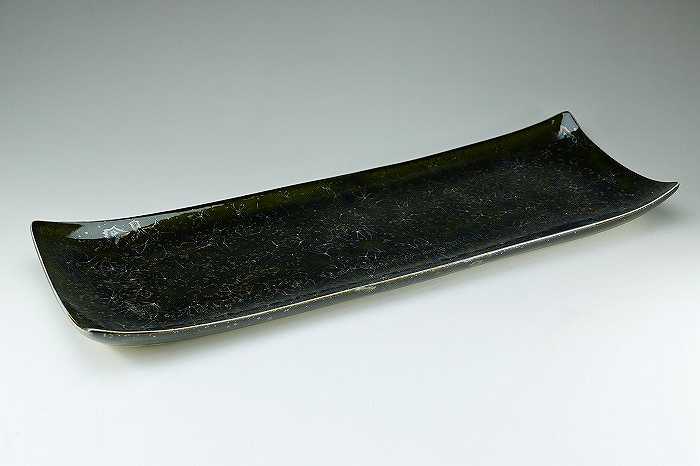 皿 おしゃれ 京焼 清水焼 磁器製 日本製 器 皿 黒煙虹彩 こくようこうさい おしゃれ 高級 プレゼント 人気 和食器