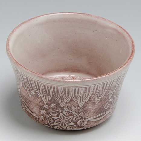 鉢 おしゃれ 京焼 清水焼 陶器製 日本製 器 鉢 小鉢 1客 紙箱入り 三島花紋 おしゃれ 高級 プレゼント 人気 和食器