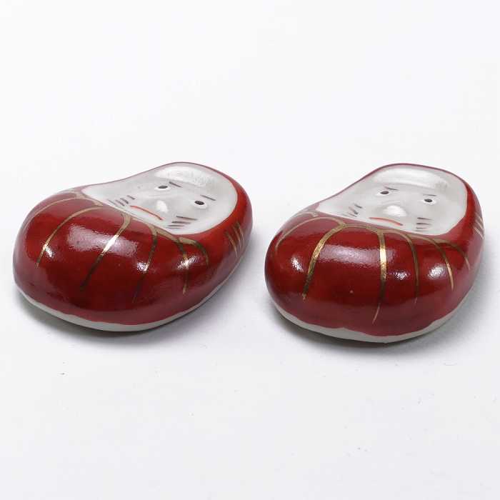 箸置 箸置き セット 京焼 清水焼 磁器製 日本製 器 赤ダルマ ペア 2客 おしゃれ 高級 プレゼント 人気 ..