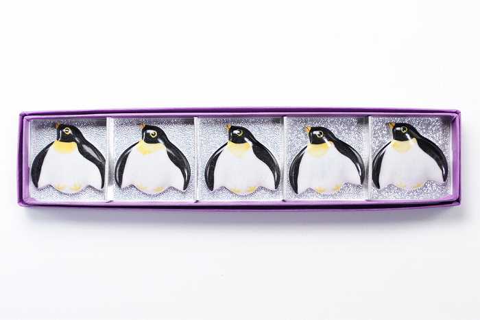 箸置 箸置き セット 京焼 清水焼 磁器製 日本製 器 箸置 ペンギン結晶無し 5客 おしゃれ 高級 プレゼント 人気 和食器