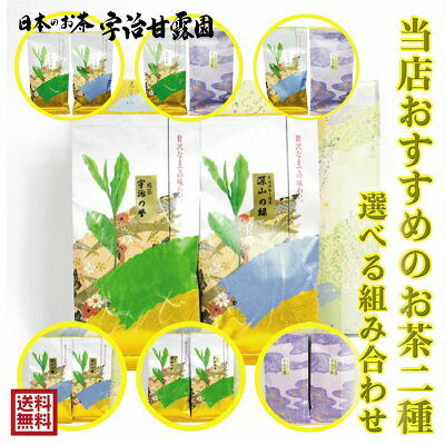 【ポイント5倍】 2種のお茶セット ギフトにも 母の日 お茶 緑茶 茶葉 宇治茶 玉露 お祝い プレゼント 慶事 仏事 冠婚葬祭 贈答品 手土産 箱入り