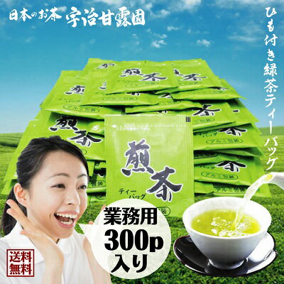 緑茶 ティーバッグ 2g×60包×5セット 送料無料 個包装 ひも付き 一煎パック ティーパック 国産 無添加 お茶 日本茶 煎茶 お徳用 客室用 ホテル 旅館 民宿 施設