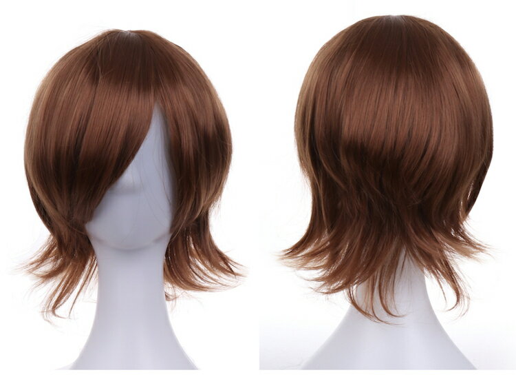 ウィッグ 3点セット 簡単 手軽 ハロウィン 仮装 ショート ウルフ コスプレ カラー 送料無料 フルウィッグ ウイッグ レディース ヘアネット ウィッグスタン...