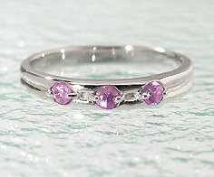 週末限定500円クーポン SV925 ピンクサファイア リング指輪 シルバー925 SILVER スターリングシルバー サファイヤ 誕生日 9月誕生石 刻印 文...