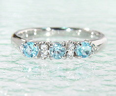 週末限定500円クーポン SV925 ブルートパーズ キュービックジルコニア リング指輪 シルバー925 SILVER スターリングシルバー 誕生日 11月誕生...