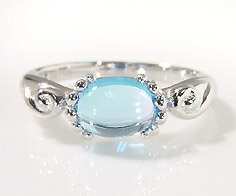 週末限定500円クーポン SV925 ブルートパーズ リング指輪 シルバー925 SILVER スターリングシルバー 誕生日 11月誕生石 刻印 文字入れ メッ...