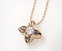 SV925 ブルームーンストーン フラワー ペンダントネックレス シルバー SILVER 誕生日 6月誕生石 カットボールチェーン メッセージ ギフト 贈り物 クリスマス Xmas