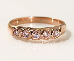 樂天商城 - ポイント5倍 SV925 ピンクキュービックジルコニア リング指輪 シルバー SILVER925 刻印 文字入れ メッセージ ギフト 贈り物 ピンキーリング対応可能