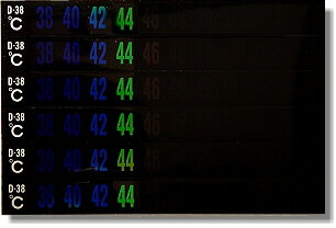 デジタルサーモテープD-38 38～58℃ 6枚組【ネコポス対応】