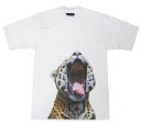 最大90 OFF SALE AU COURANT (オウ クーラン) FELIN T-SHIRT (WHITE) Tシャツ カットソー レオパード メンズ レディース ユニセックス ホワイト