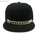 最大90 OFF SALE UNTITLED CO (アンタイトル アンド シーオー) SEMI PRECIOUS SNAPBACK CAP (BLACK) 6パネル スナップバック キャップ チェーン スタッズ デザイン メンズ レディース ユニセックス ブラック/ゴールド