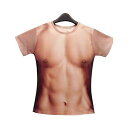 ドキッ!? ザ・男の裸 マッチョ Tシャツ おもしろい 筋肉シャツ ハロウィン パーティ イベント コスプレ グッズ