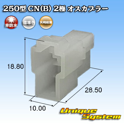 乐天商城 - 矢崎総業 250型 CN(B) 2極 オスカプラー