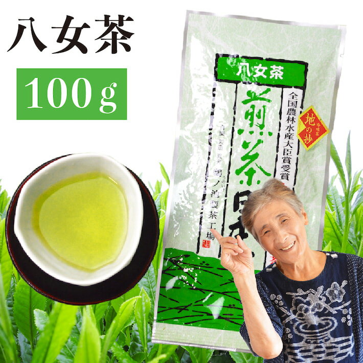 2024 新茶 八女茶 煎茶 100g 送料無料 メール便 地の抄 お茶 緑茶 茶葉 日本茶 煎茶 一番茶 深蒸し 茶 葉 ご当地 お取り寄せ お土産 通販 贈り物 九州産 ランキング カテキン 深むし 鵜ノ池製茶