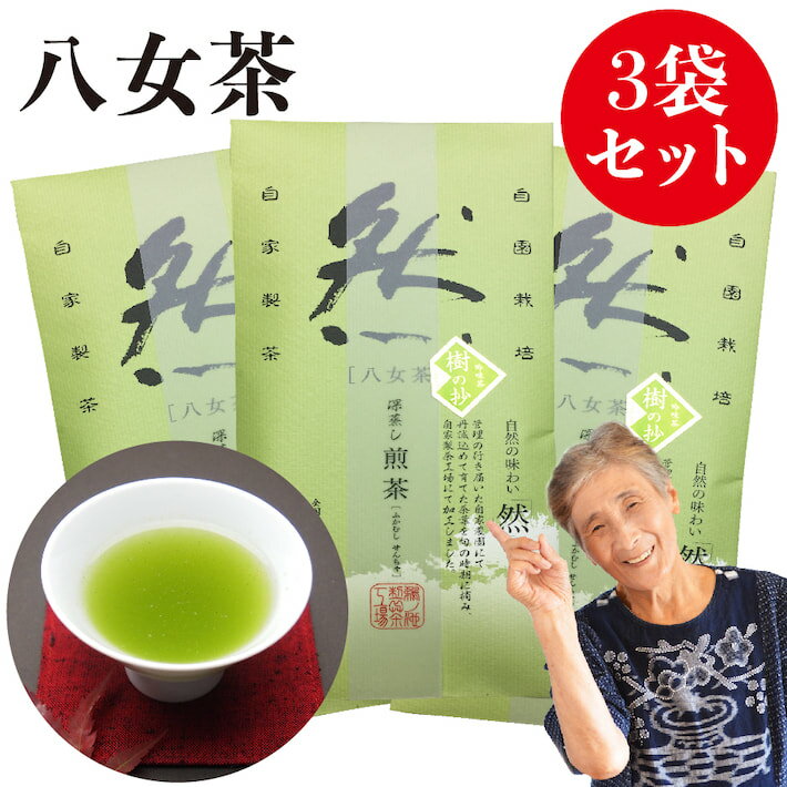新茶 2024 八女茶 煎茶 送料無料 100g 3