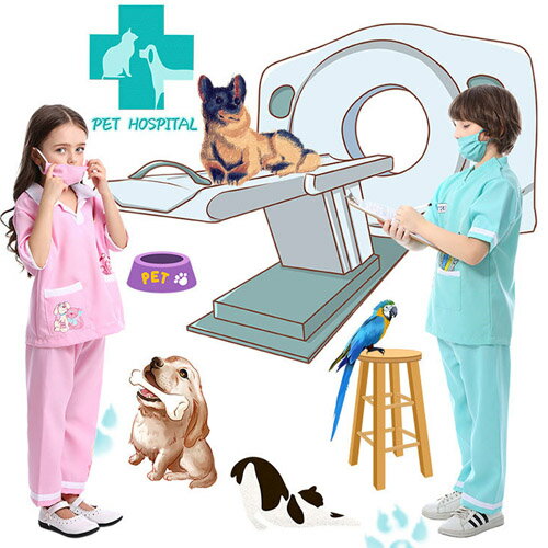 ＼＼送料無料／／医者 子供 手術 コスプレ キッズ 男の子ナース ナース服 ハロウィン コスチューム 仮..